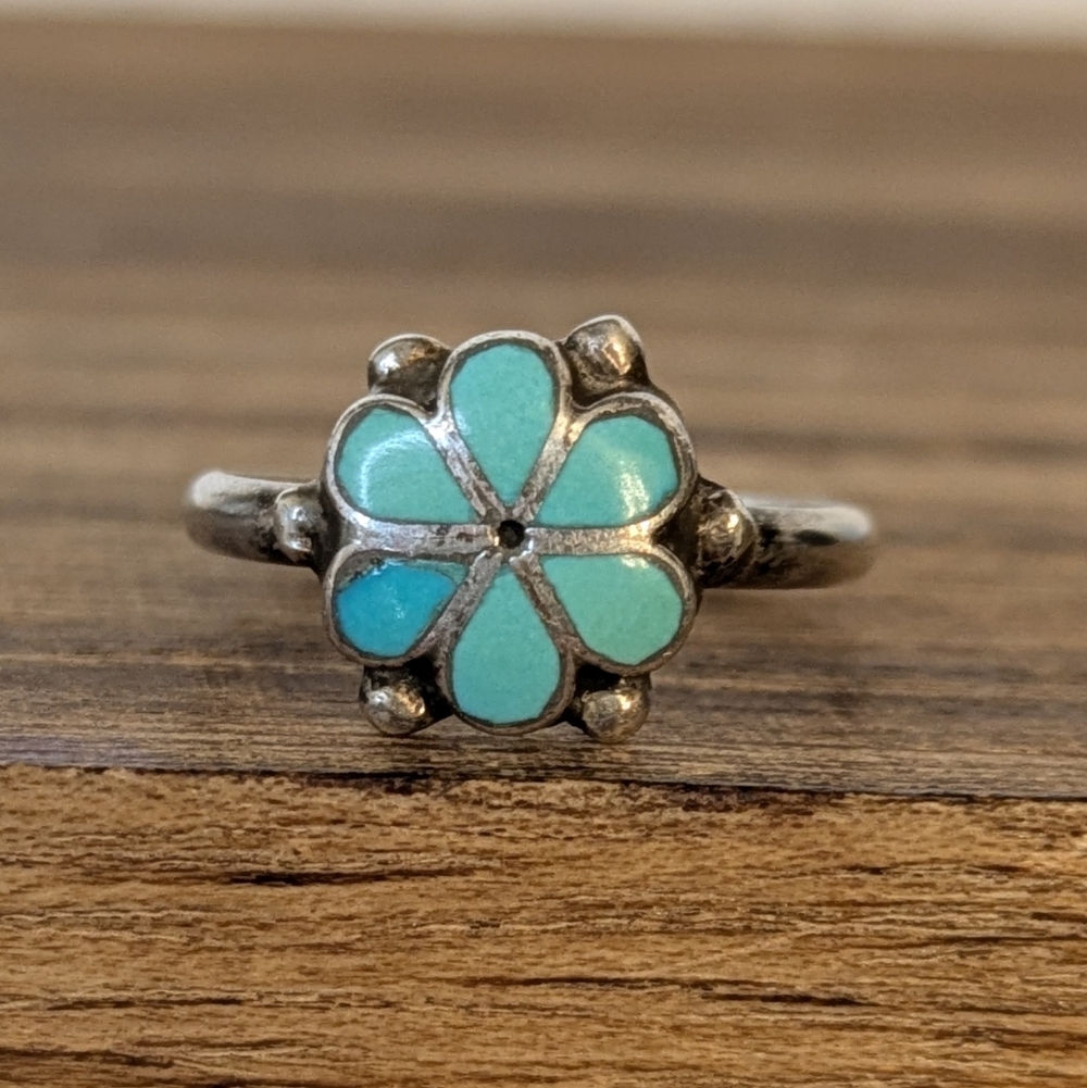 Turquoise Flower Ring